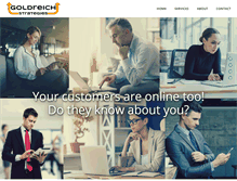 Tablet Screenshot of goldreichstrategies.com
